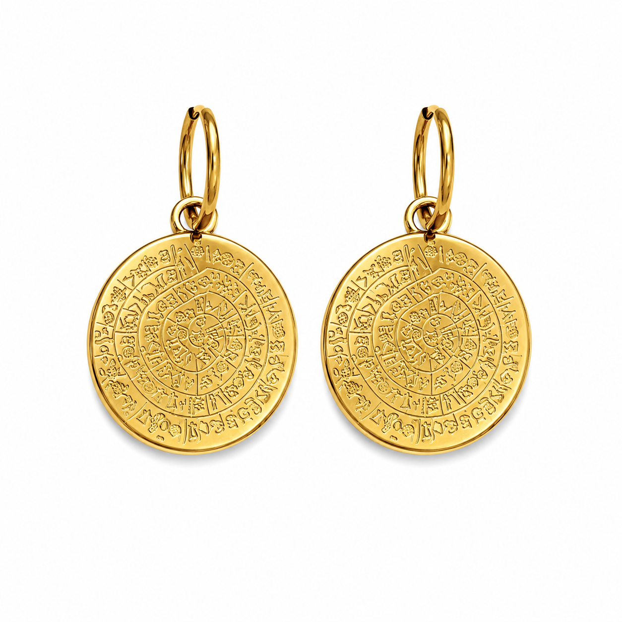 Phaistos Disc Earrings