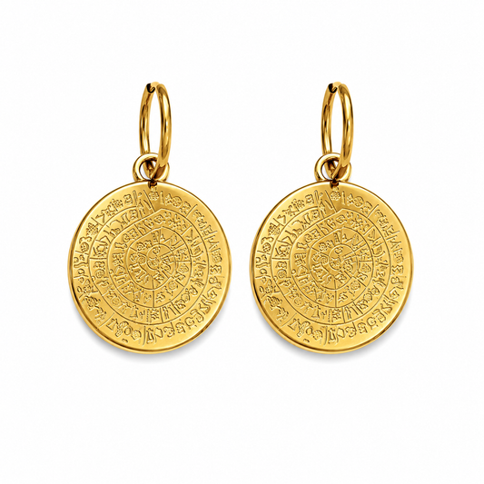 Phaistos Disc Earrings