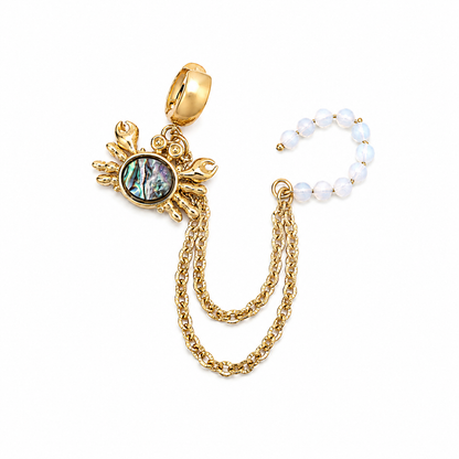Pearl Chain Ear Cuff Earring