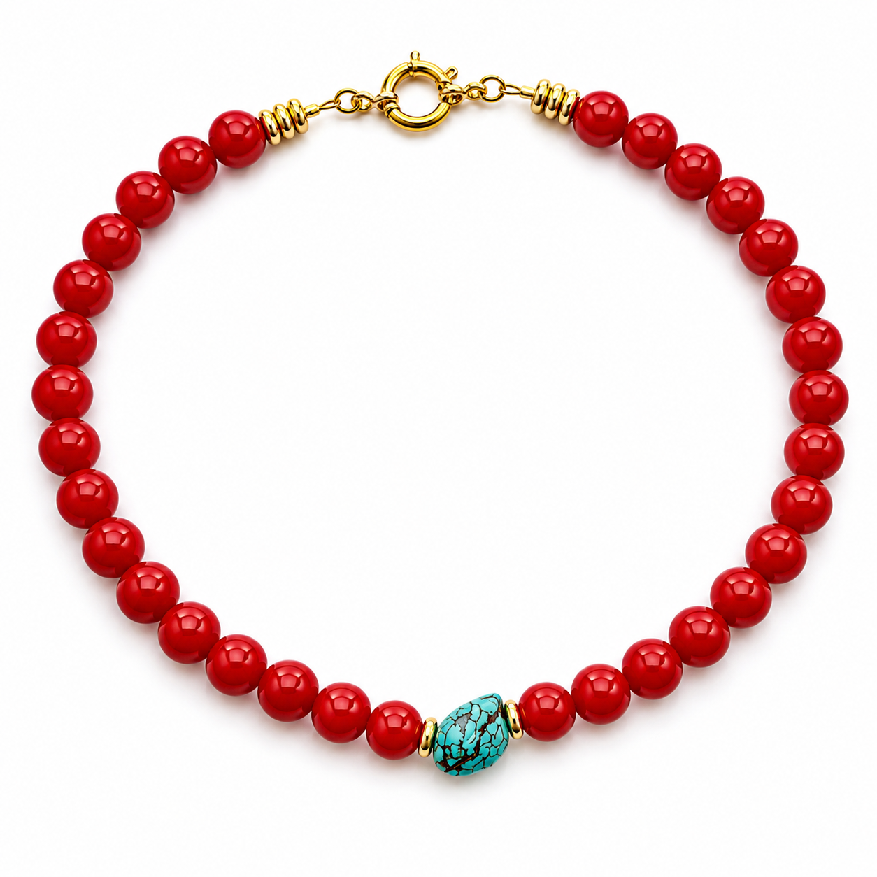 Coral Éclat Necklace