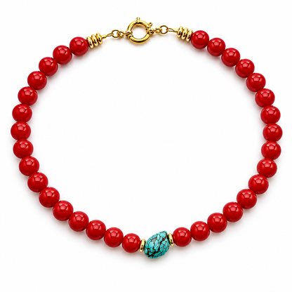 Coral Éclat Necklace