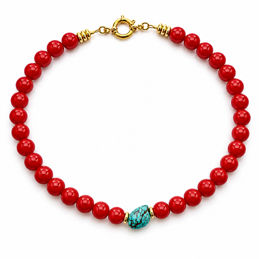 Coral Éclat Necklace