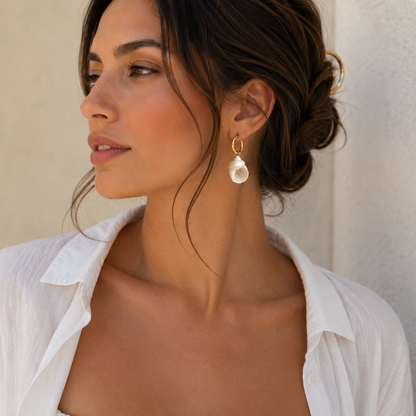 Seashell Whisper Hoops