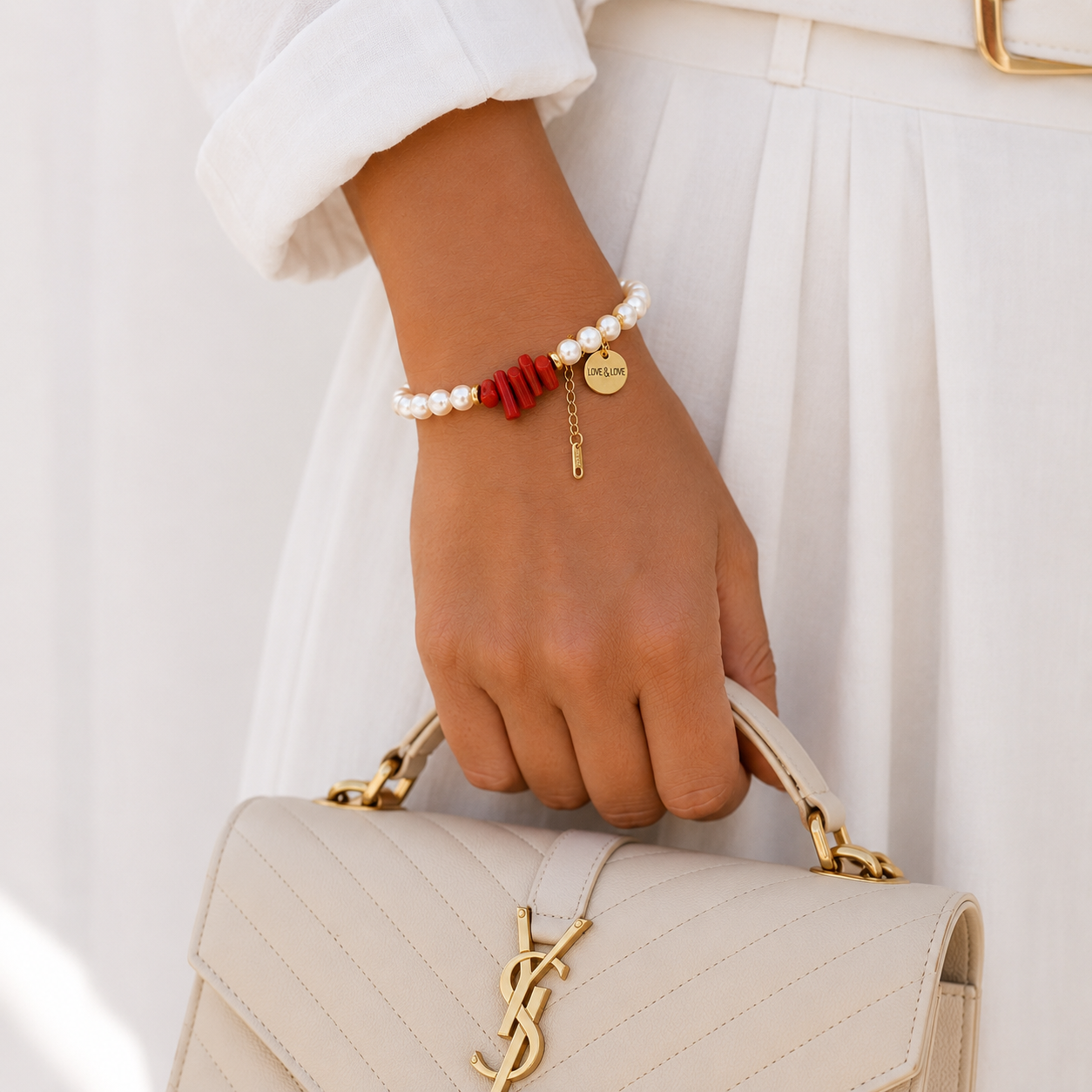 Coralia Pearl Bracelet