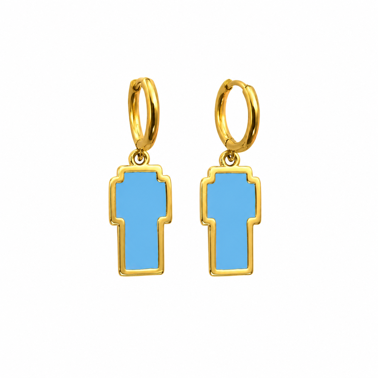 Aegean Sky Cross Hoops