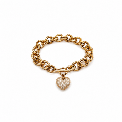 Golden Heart Bracelet