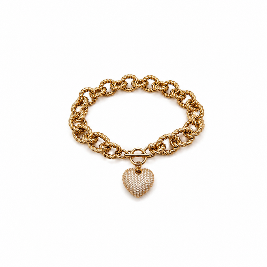 Golden Heart Bracelet