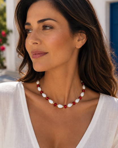 Scarlet Glow necklace