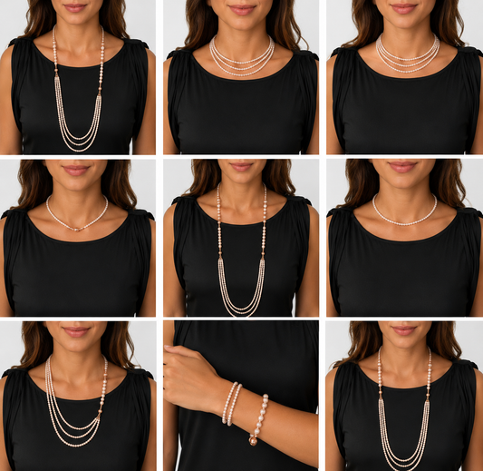Versa black crystal necklace