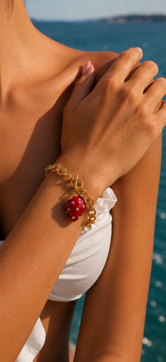 Strawberry Glow Bracelet