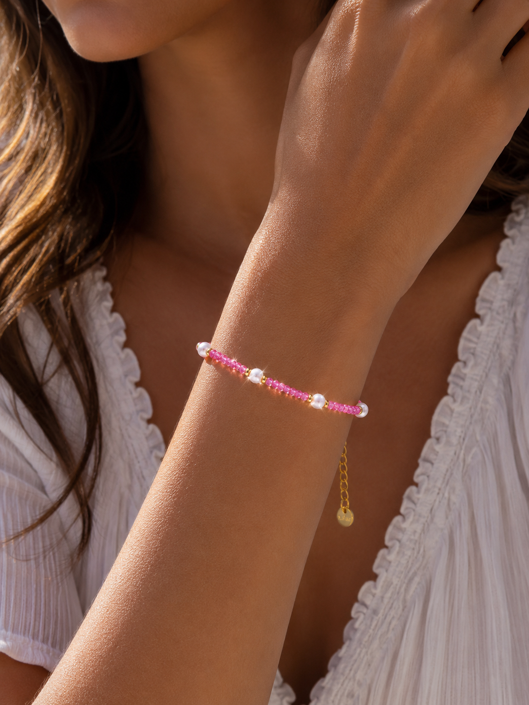Rose Pearl Bracelet