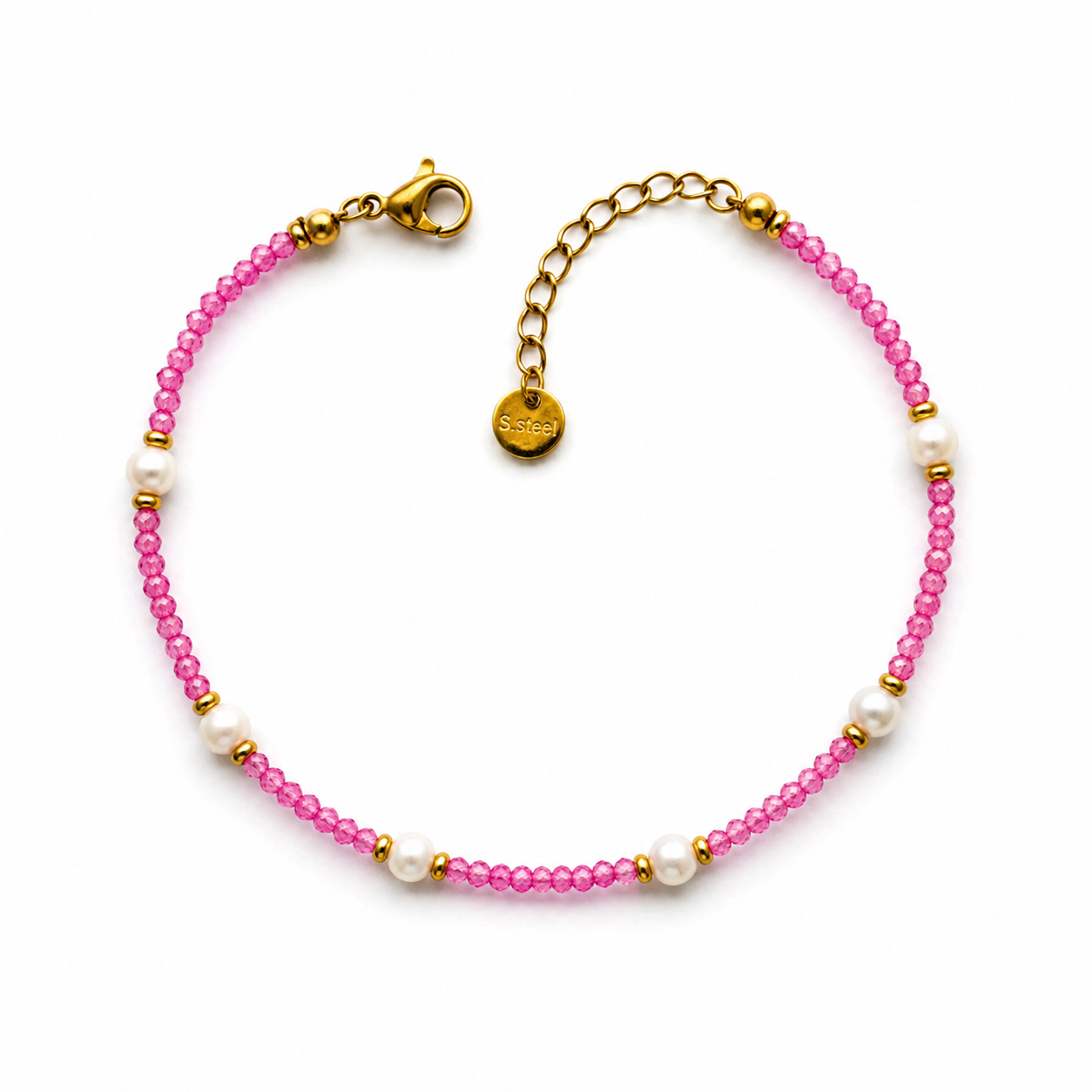 Rose Pearl Bracelet