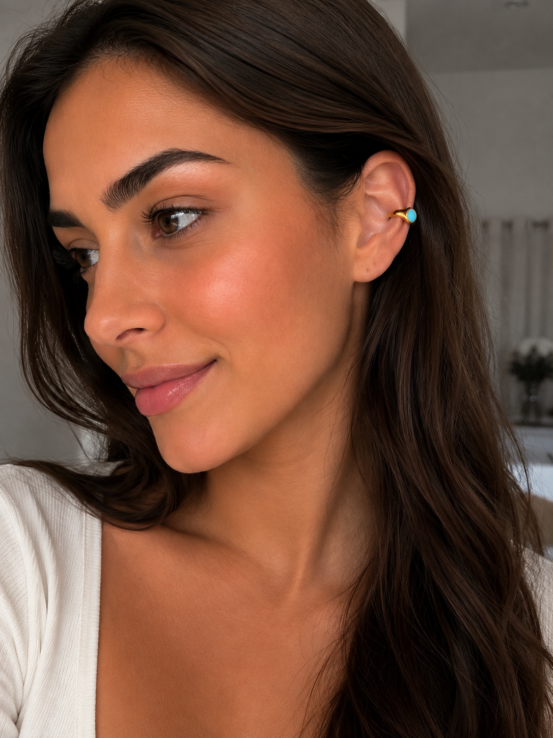 Aegean Blue Ear Cuff