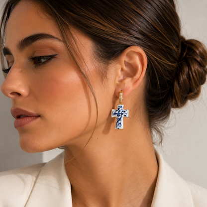 Blue Faith earrings