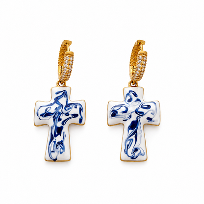 Blue Faith earrings