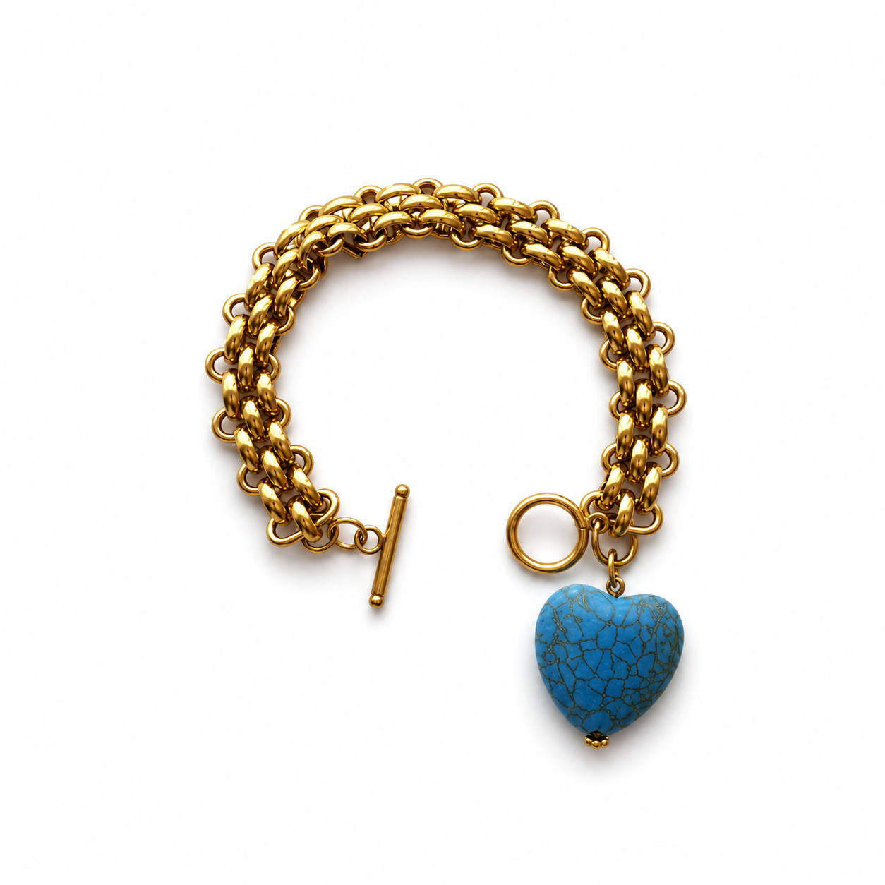 Blue Heart Bracelet