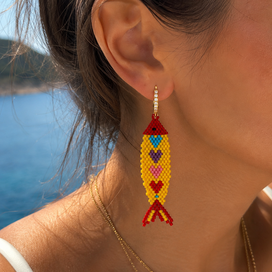 Mediterranean Love Fish Earrings