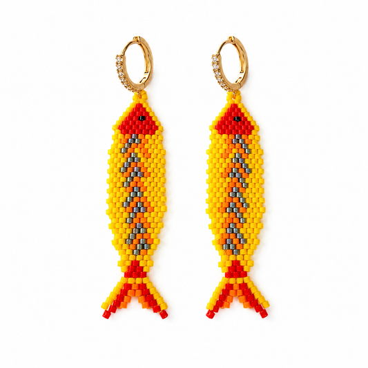 Golden Sardine Earrings