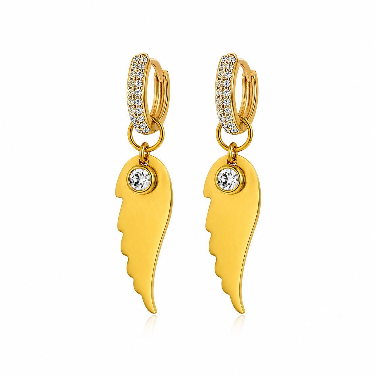Angel Wings Hoops