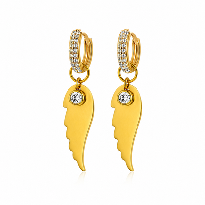 Angel Wings Hoops