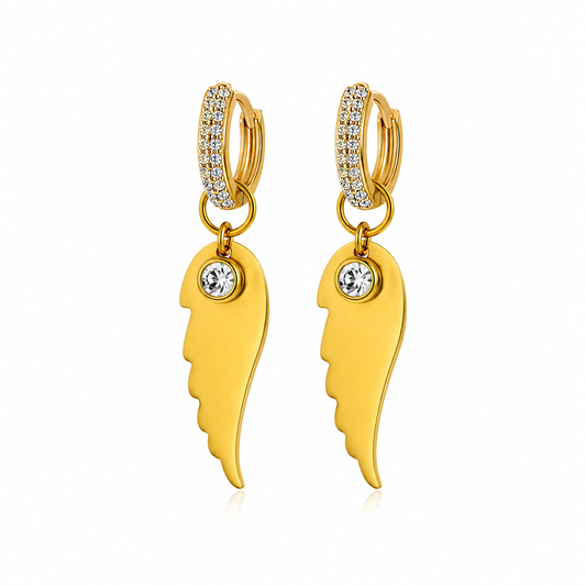 Angel Wings Hoops