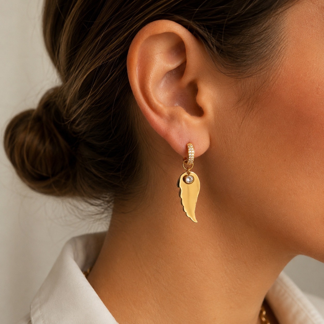 Angel Wings Hoops