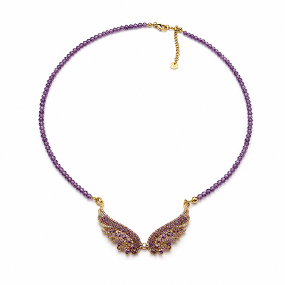 Amethyst Wings Necklace