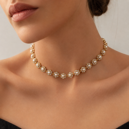 Pearl Blossom Choker