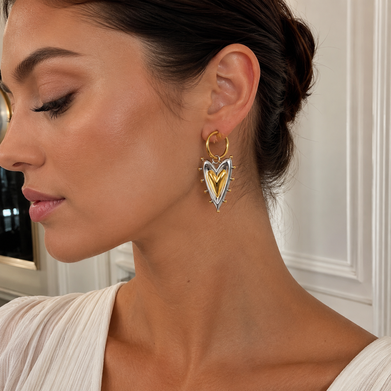 Twin Heart Hoops