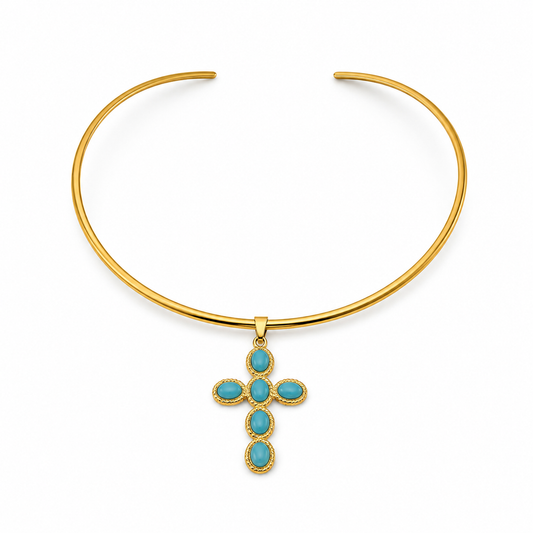 Aurelia Cross Collar Necklace