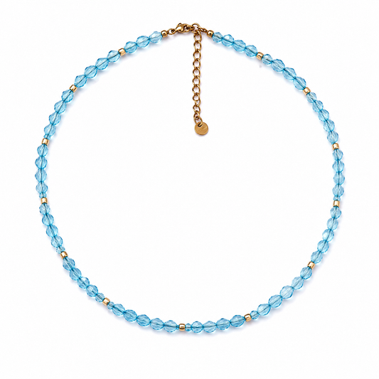 Crystal blu Necklace