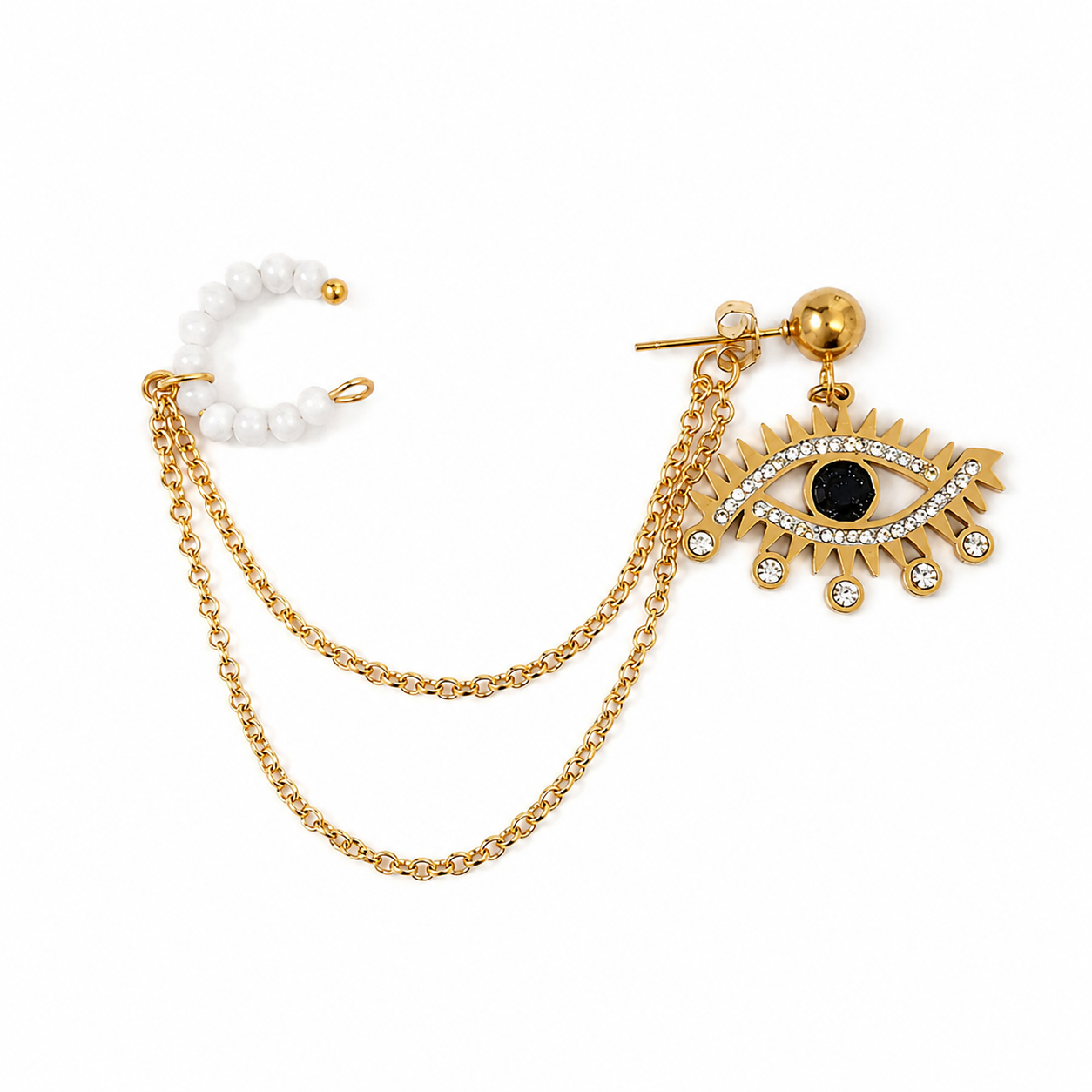 Celestial Eye Chain Earring