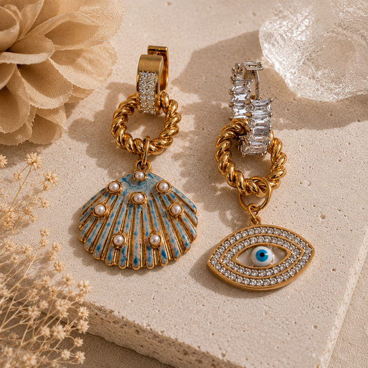 Ocean Eye Mismatch Earrings