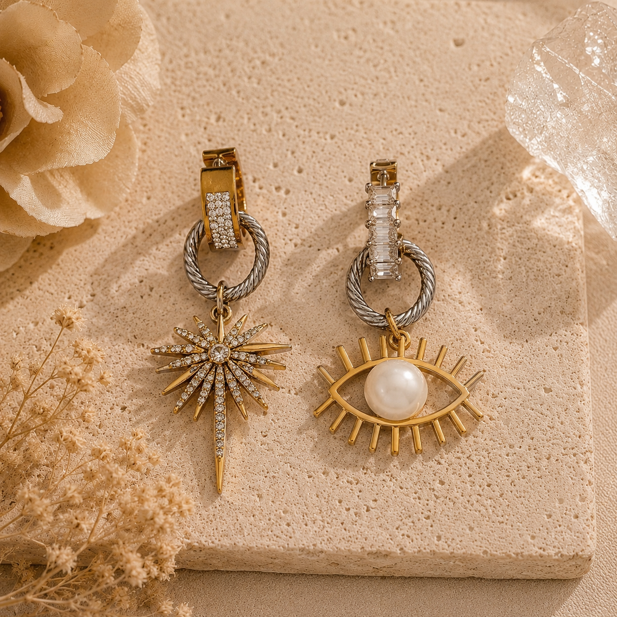 Solar Eye Mismatch Earrings