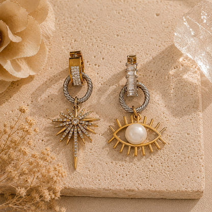 Solar Eye Mismatch Earrings