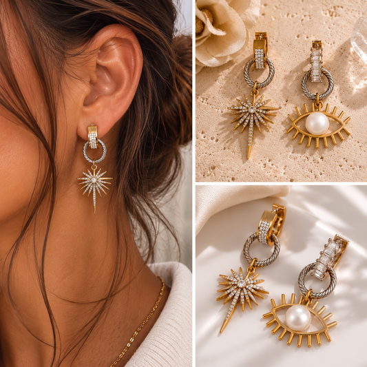 Solar Eye Mismatch Earrings