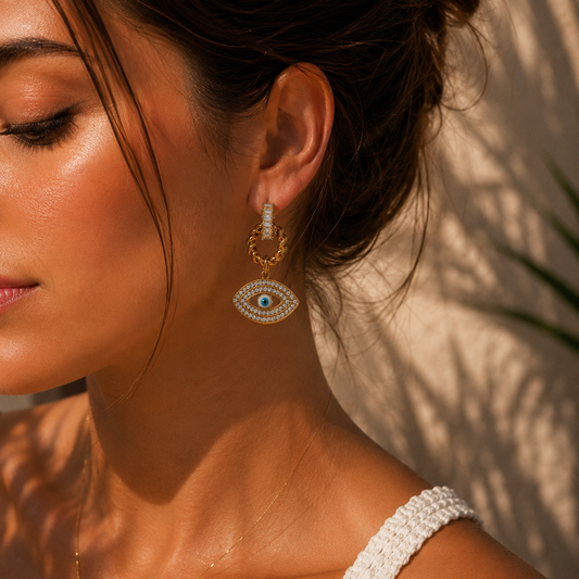Ocean Eye Mismatch Earrings