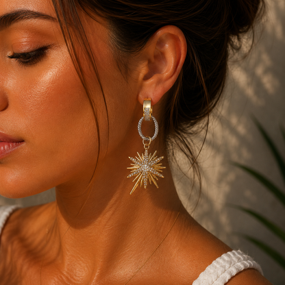 Cross  gold Earrings