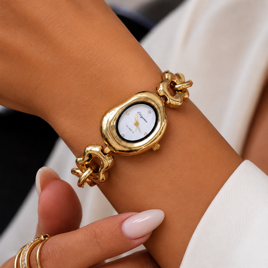 Golden Sculpt Watch