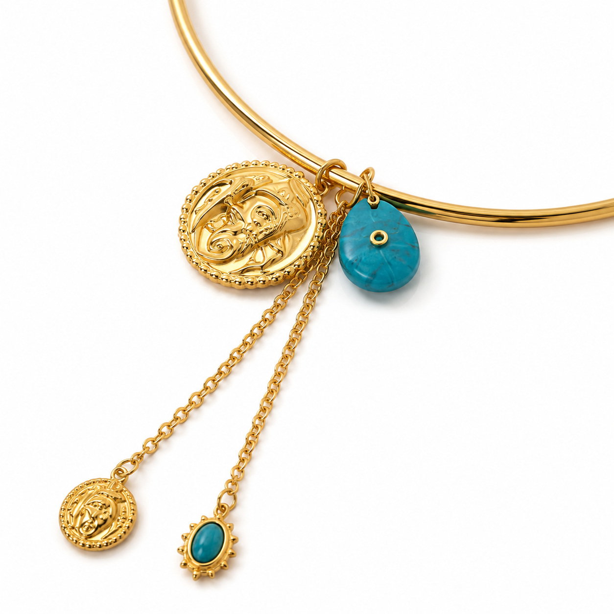 Santorini Coin Choker