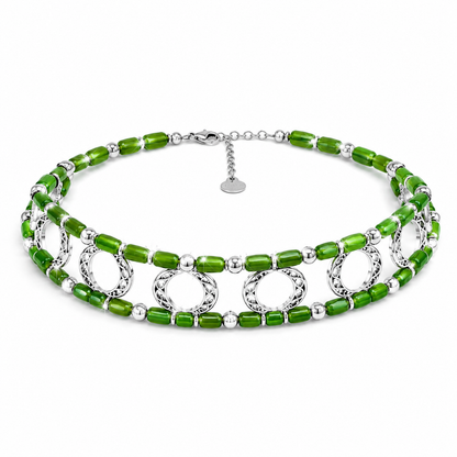 Moonlight Green Crystal Choker
