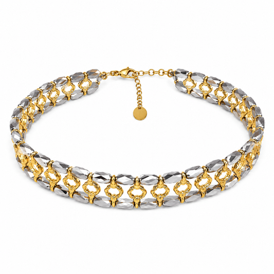 Golden Glow Crystal Choker