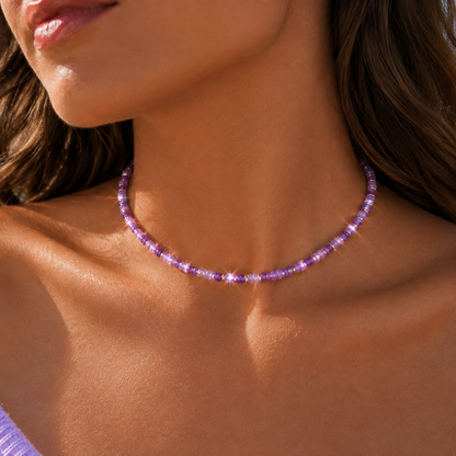 Amethyst Glow Choker