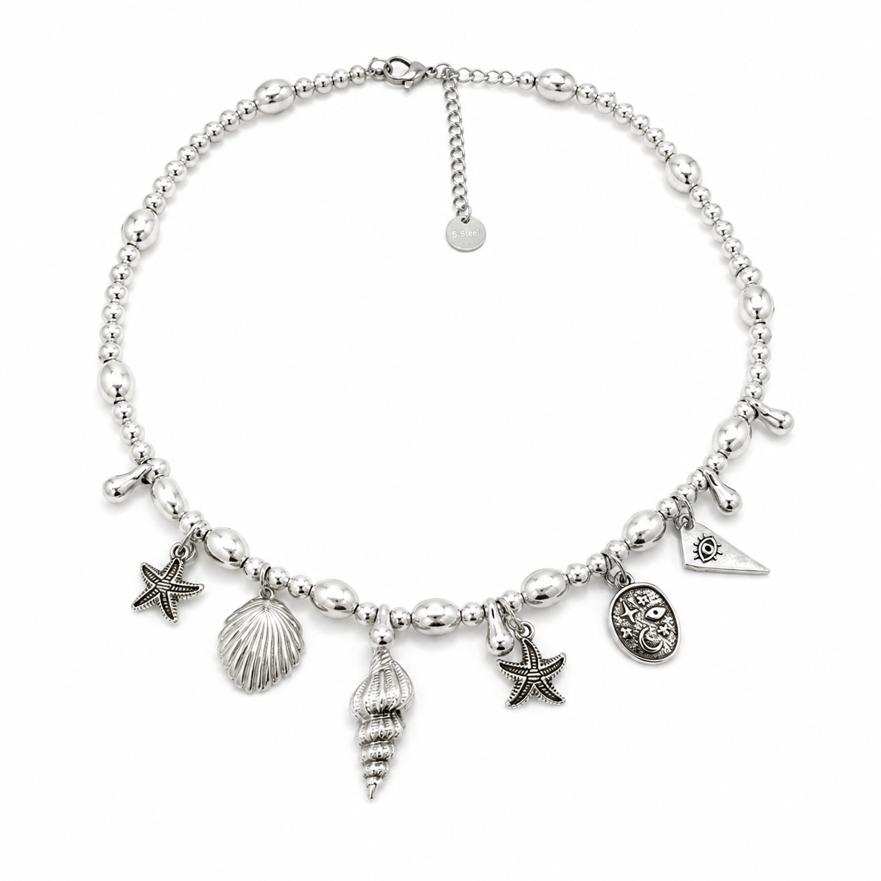 Charms silver Necklace