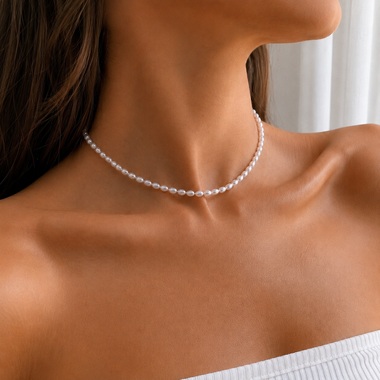 Pearl Oval Necklace