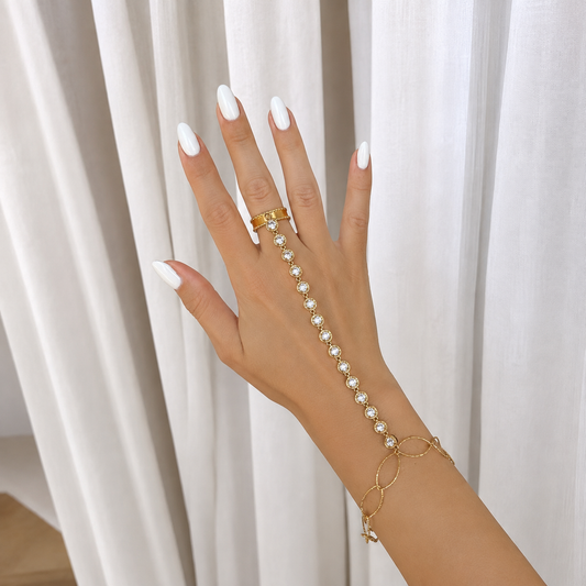 Riviera Crystal Hand Chain