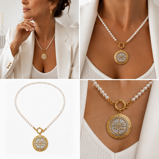 Pearl Byzantine Necklace