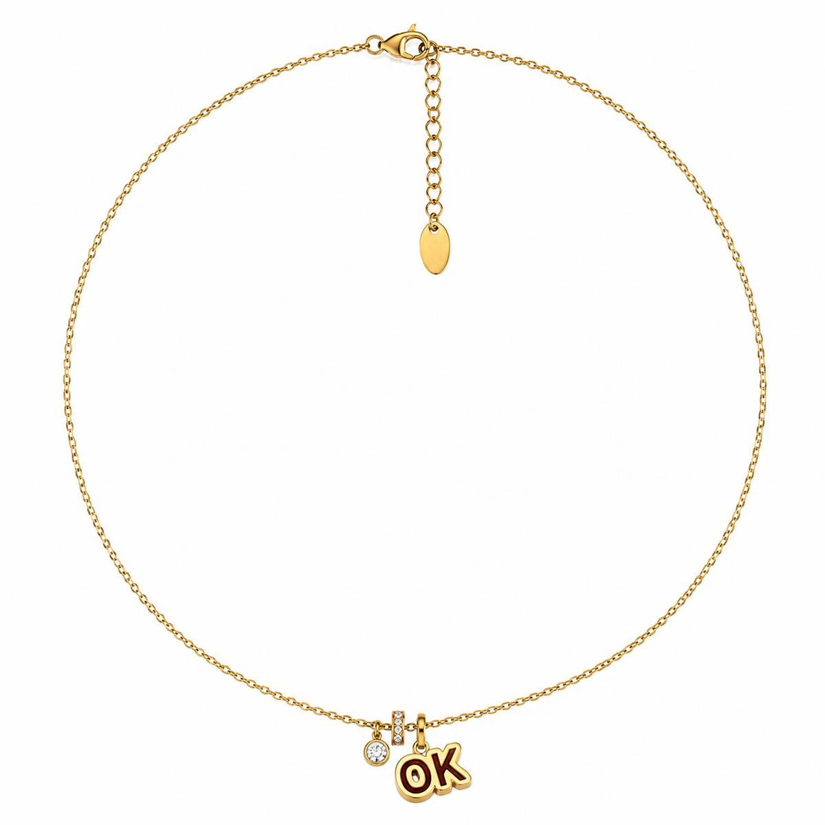 OK Triangle Necklace