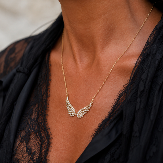 Wings Crystal Necklace
