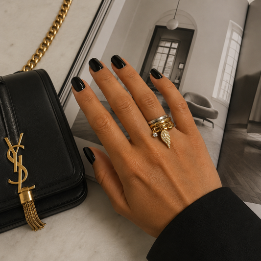 Golden Wing Duo Ring